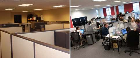 old and new office