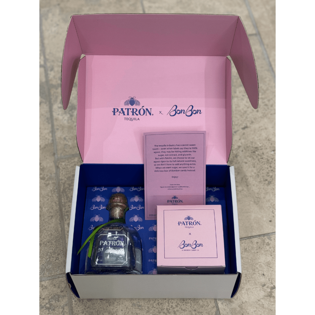 Patron branded box