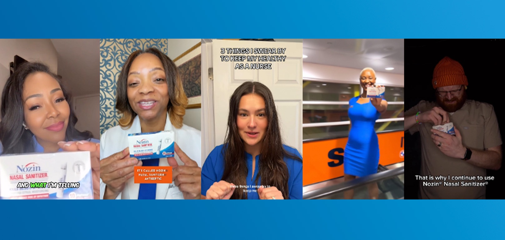 Nozin influencer screenshots